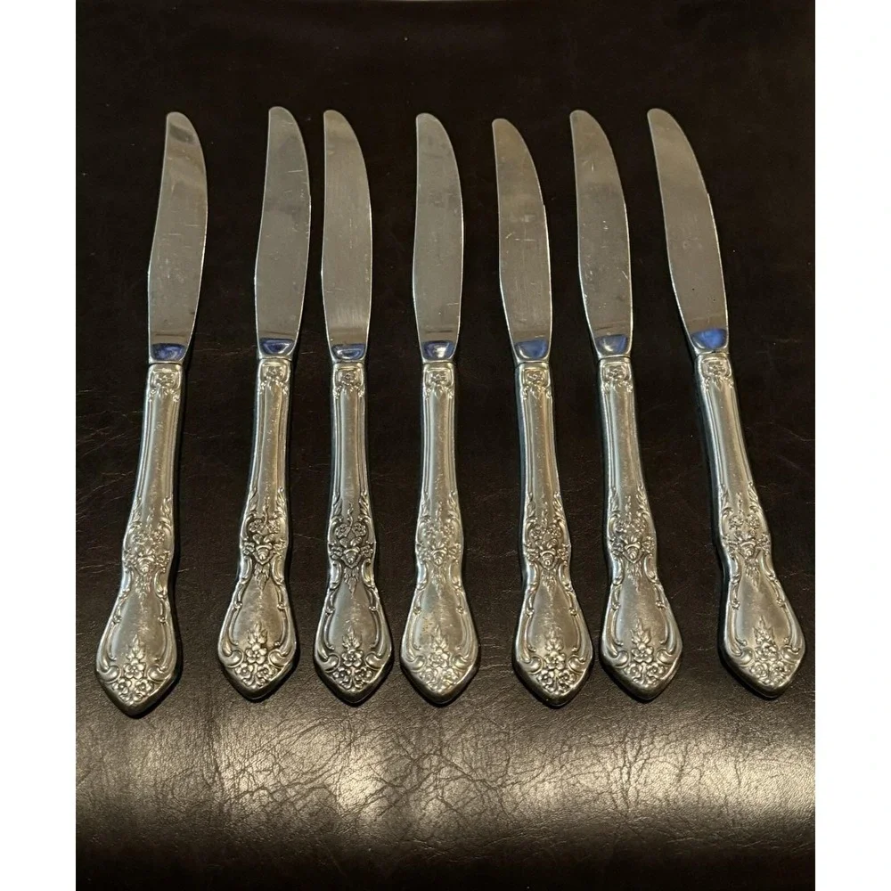 Oneida Kennett Square Distinction Deluxe HH‎ Stainless Dinner Knives Set Of 7